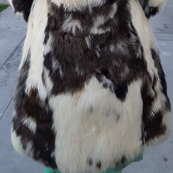 VINTAGE unique REAL FUR COAT - Picture 2 of 8